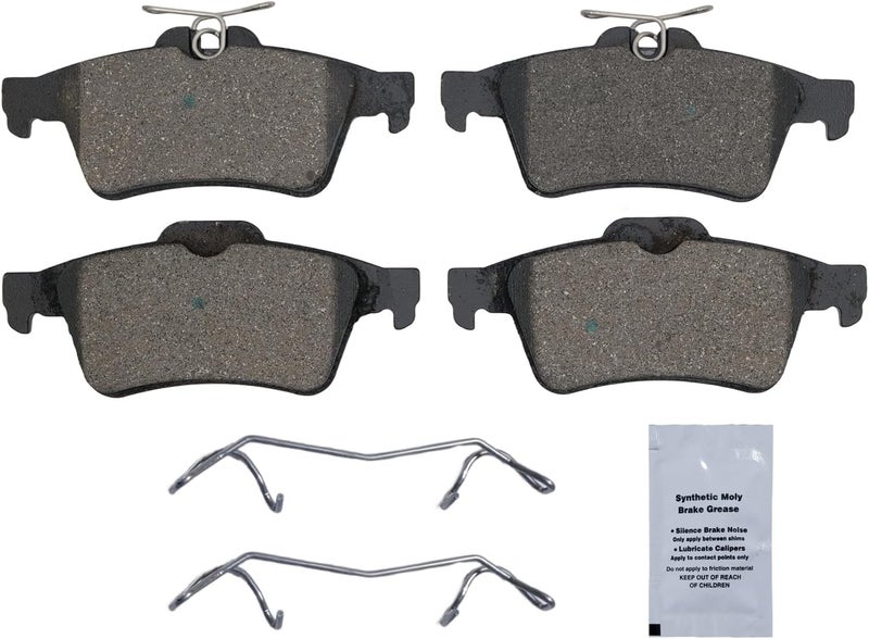 HUSCH D1095 Rear Ceramic Brake Pads Kit Fit For Chevrolet Cobalt 2008-2010, For Ford Escape 2013-2016, For Focus 2012-2018, For Transit Connect 2014-2023, For Jaguar S-Type 2006-2008 - Image 2